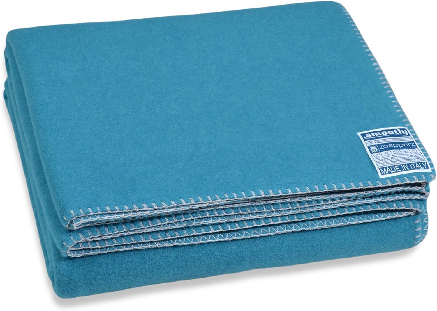 Zoeppritz since 1828 Coperta in pile Smoothy - Soffice e confortevole coperta in pile polare - Vegan - 140X190Cm - 010 Off-White, 010 Offwhite Zoeppritz Since 1828 760 Curacao 140X190Cm