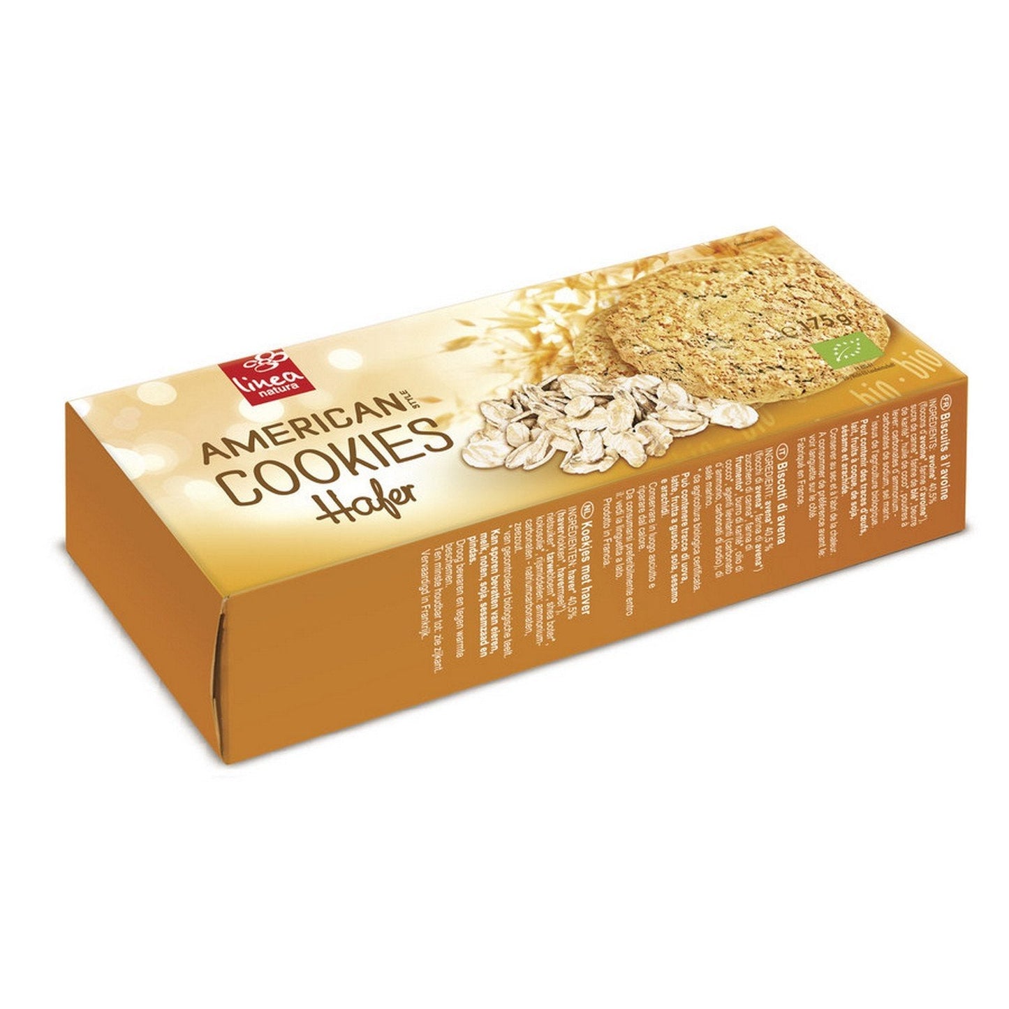 Biscotti All'avena Bio, Biscotti All'avena Americani, Biscotti All'avena Americani Bio, 175 g