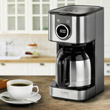 Caffettiera CASO Selection C 10 Thermo Design – Corpo in acciaio inox, caraffa isotermica da 1,2 l (10 tazze), comandi touch e timer, funzione Aroma PLUS, filtro permanente, filtro antigoccia