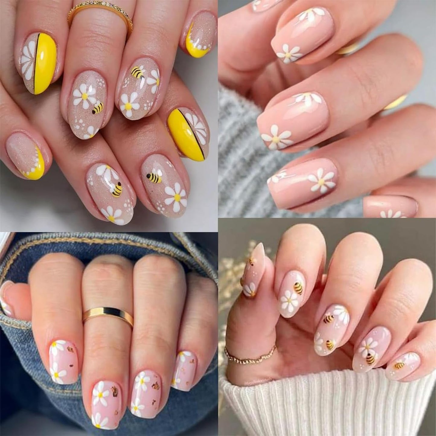 Set di 3 adesivi per unghie: fogli adesivi personalizzati con fiori e decorazioni per unghie, adesivi per unghie artistiche per tatuaggi creativi e decorazioni per unghie