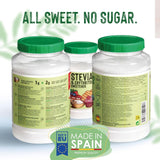 Dolcificante Stevia + Eritritolo 1:2, 1G = 2G Zucchero, 1 Kg Dolcificanti Naty Shop