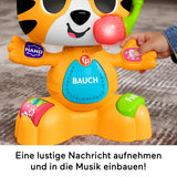 Fisher-Price Beat Bande Lern & Tanz Tiger Justin Giocattolo educativo per neonati e bambini con suoni e luci per bambini da 9 mesi in su, edizione tedesca, HYL31 Giocattoli per bambini Naty Shop