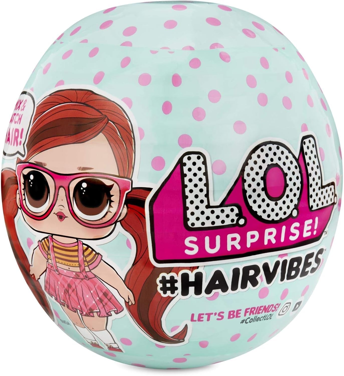 Bambole da collezione LOL Surprise per ragazze - Con 15 diverse sorprese e acconciature - Bambole #Hairvibes