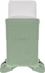 Elegante trapunta estiva, trapuntata, verde, 170 X 250 cm Trapunte e trapunte Naty Shop