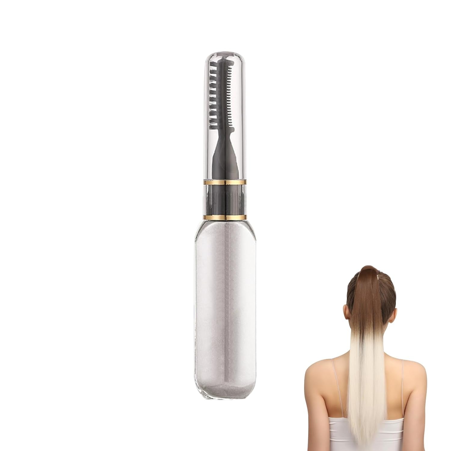 Stick tintura per capelli - Gesso colorato temporaneo per capelli Pettine lavabile non tossico per ragazze Mascara per capelli Set colori per capelli Bianco Naty Shop Tinture per capelli Titolo predefinito