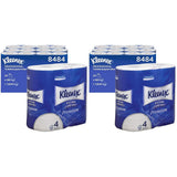 Rotoli di carta igienica Kleenex Premium 8484, carta igienica 24 rotoli x 160 fogli gonfiati, carta igienica a 4 veli, fibra pura al 100%, alta qualità, resistente agli strappi e morbida (confezione da 2)
