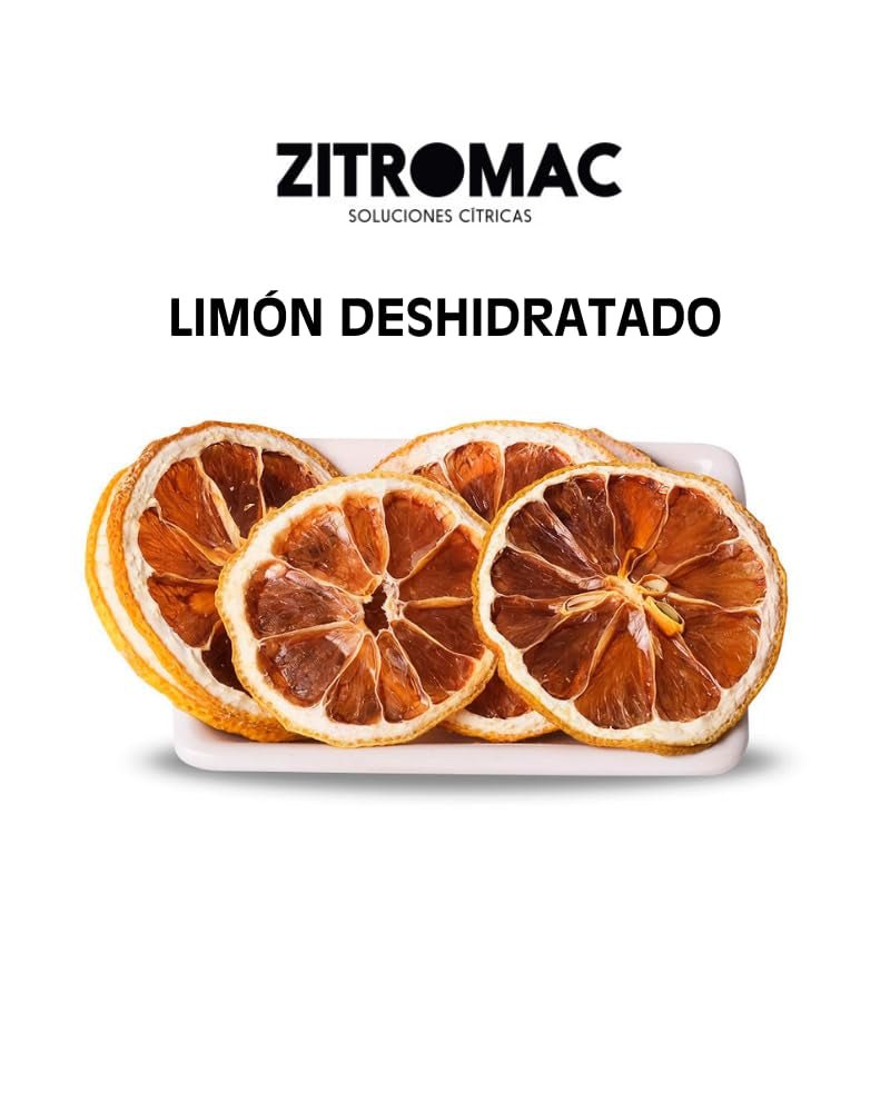 Fette di limone essiccate da 45 g, fette di frutta secca per cocktail, limone essiccato per decorazioni natalizie, vin brulè, tè, dolci | Limoni secchi naturali al 100% Prodotti disidratati Naty Shop