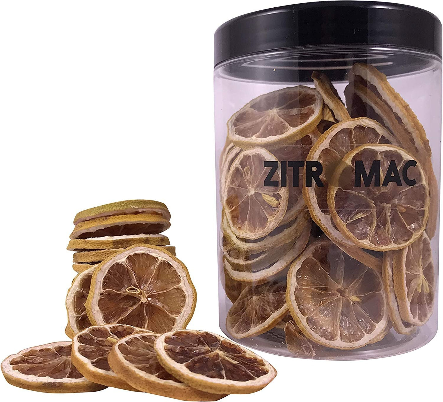 Fette di limone essiccate da 45 g, fette di frutta secca per cocktail, limone essiccato per decorazioni natalizie, vin brulè, tè, dolci | Limoni secchi naturali al 100% Prodotti disidratati Naty Shop 90G