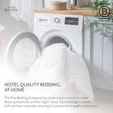 Piumino Twin Spundown 4,5 Tog, leggero, ipoallergenico, caldo, lavabile, estivo, per letto matrimoniale, qualità alberghiera di lusso, con i nostri materiali riciclati Naty Shop Trapunte e Trapunte
