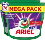 Detersivo Ariel CIALDE All-In-1, 76 lavaggi, detersivo colorati, pulizia brillante Detersivi Rufe Naty Shop 76 capsule Modello Precedente