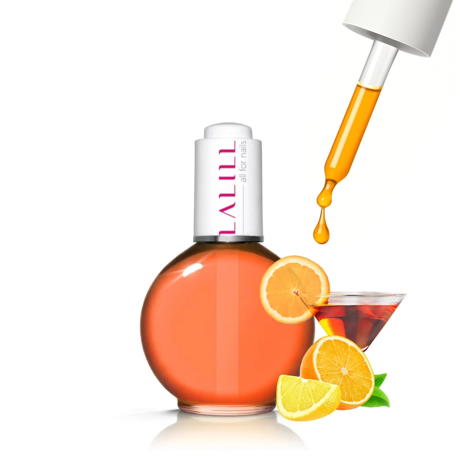 LALILL Olio per cuticole per unghie 75Ml - Himbeere Nagelpflegeöl - Nagelöl Pflege Für Nägel Nagelhaut - SPA Maniküre Naildesign Hände - Vegan - Con pipetta