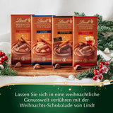Lindt Tavoletta di cioccolato alle mandorle natalizie | 100 g| Mandorle in crema di noci ricoperte di finissimo cioccolato al latte | Regalo di cioccolato di Natale