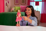 Mattel Wicked Glinda bambola alla moda e accessori con capelli biondi, varie pose possibili e abito da ballo staccabile, HXT63
