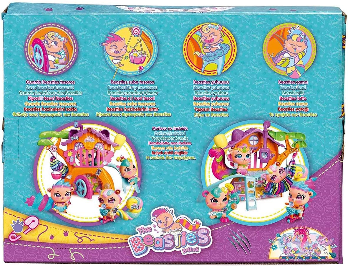 The Bellies from Bellyville - Beetree House, Beasties House Bellies Friends, Accessori per Bambole, Regali (Famosa 700015795) Naty Shop Dollhouses