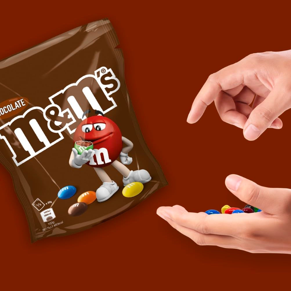 CONTENUTO: Busta da 363g di cioccolato M&M'S, la migliore qualità grazie agli ingredienti selezionati