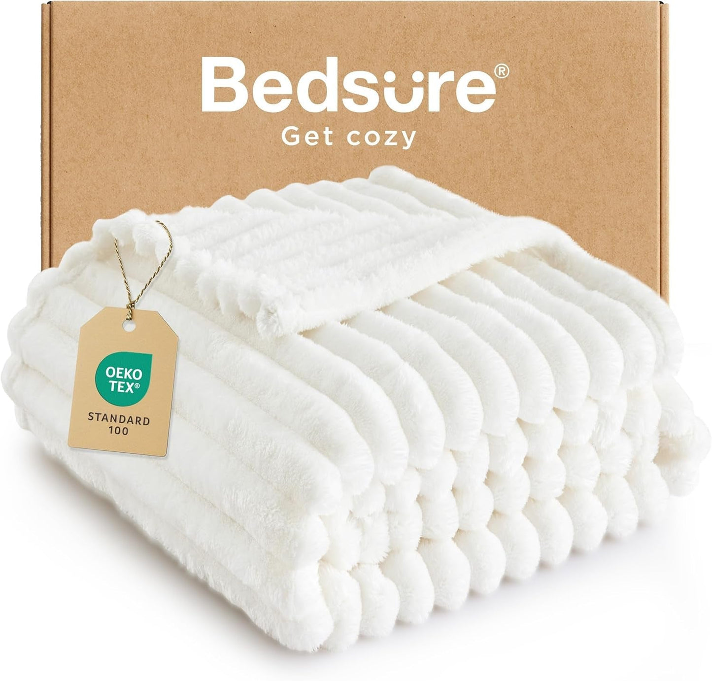 BEDSURE Coperta in pile verde salvia per divano - Coperte super morbide e accoglienti per donne, piccola coperta carina per ragazze, letti e coperte 127 x 152 cm Besuche den BEDSURE-Store Garden White/Opulent Tee XL (50" X 70")