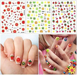 Simpatici adesivi per unghie per bambini 20 fogli Adesivi per unghie 3D Fiori che si illuminano al buio Decorazioni colorate per nail art Adesivi per unghie Adesivi autoadesivi Accessori decorativi fai da te