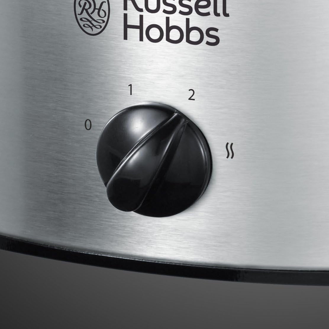 Pentola a cottura lenta Russell Hobbs, Antiaderente da 3,5 litri, Acciaio inossidabile, 3 impostazioni di temperatura e Funzione di mantenimento in caldo, Pentola a cottura lenta da 160 W Naty Shop