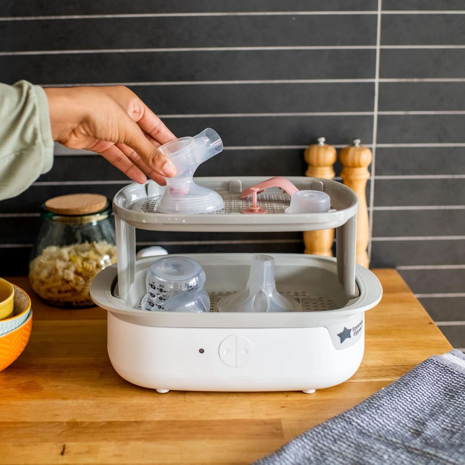 Tommee Tippee Made for Me Manuelle Einzel-Milchpumpe, Starke Saugkraft, Ergonomischer Griff, Tragbare Und Leise Milchpumpe, Samt Babyflasche Accessori Alimentazione e Allattamento Bebe Naty Shop