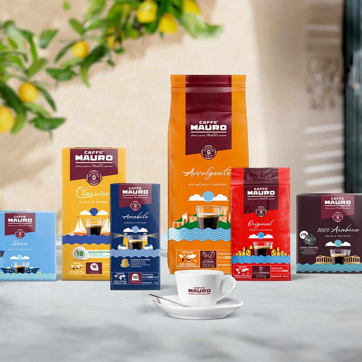 Caffè Mauro Torrefazione Kaffee Kompostierbare Pods, Recyclebare Verpackung, Original Mischung - 100 pezzi - Intensità 10/10 - Compatibile con sistema ESE Tamponi in carta 44 mm