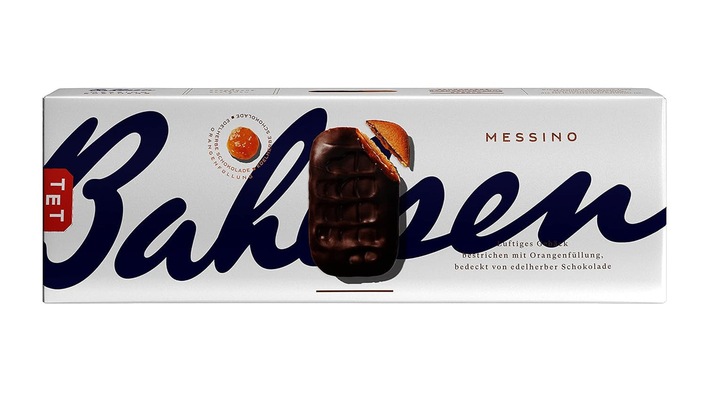 Bahlsen Messino Edelherb - Confezione da 4 - Edelherb Pasta soffice con ripieno di cioccolato e arancia (1 x 125g)