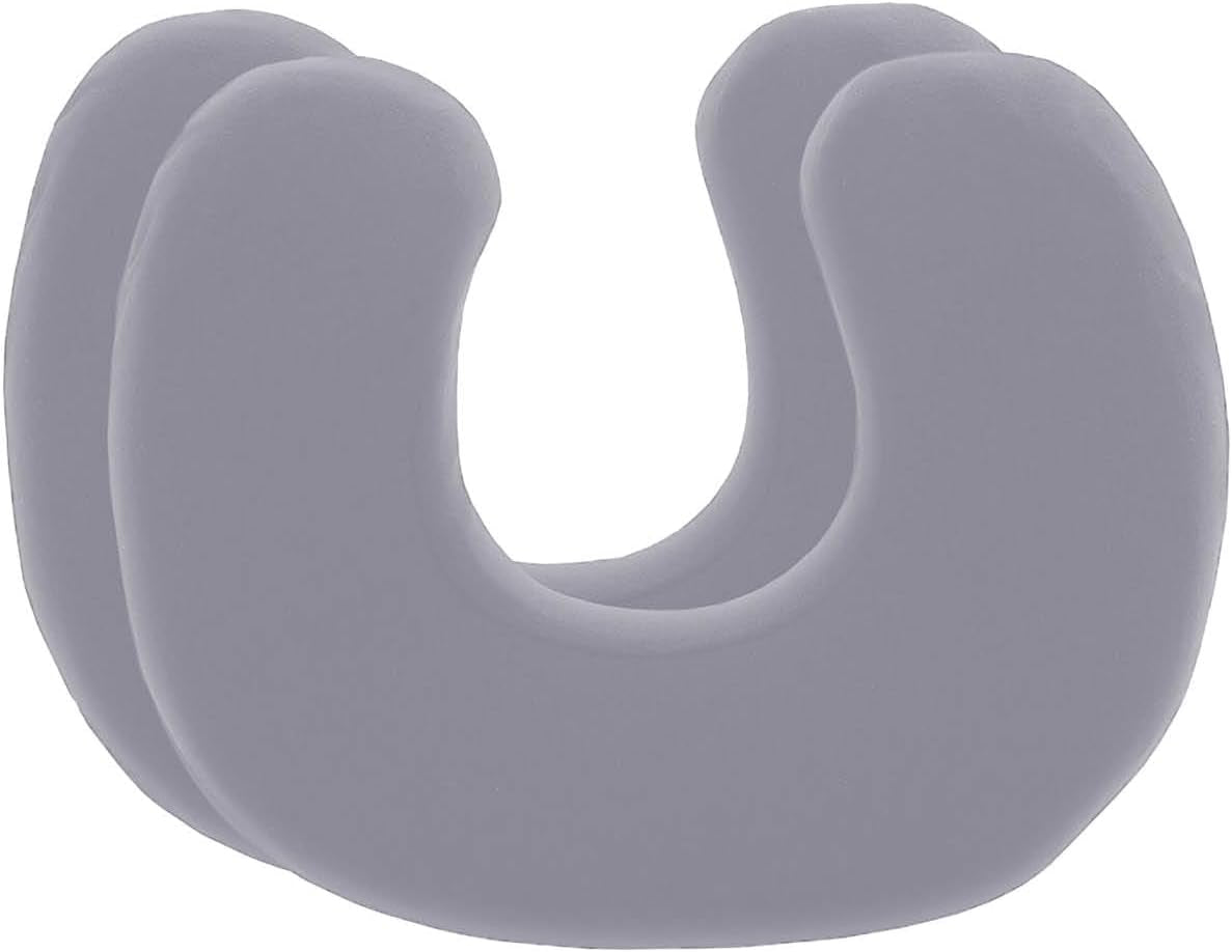 Federa nera confezione doppia perfetta per cuscini collo ANDAR Cotone makò (doppio jersey) Non stirare e non asciugare in asciugatrice Set federe in 2 pezzi con cerniera Cuscini ortopedici cervicali certificati Oeko-Tex Naty Shop Grafite / Grigio chiaro