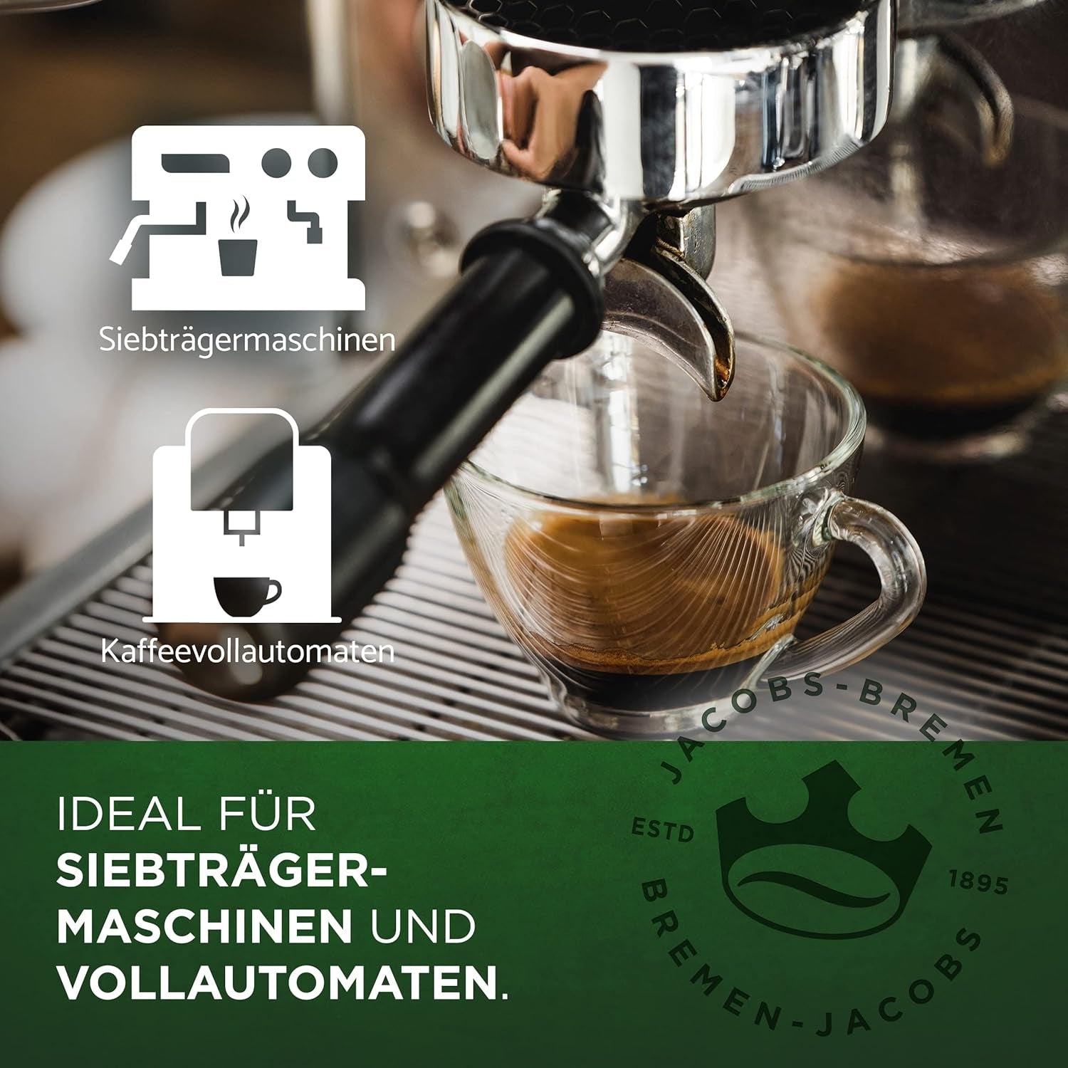 Caffè in grani Jacobs Professional Le Grand Café Cream, intensità 2/5, caffè in grani interi, 1 kg