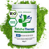 Terapia Matcha 30+ | Polvere di tè matcha biologico | 60 g| Con un contenuto verificato di almeno 30 mg/g di catechina EGCG | Supporta il sistema immunitario e i livelli di energia | Qualità cerimoniale | Tè verde dal Giappone