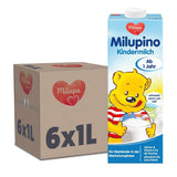 Milupa Milupino Latte di crescita pronto da bere (6x1L), da 1 anno, per bambini piccoli in fase di crescita