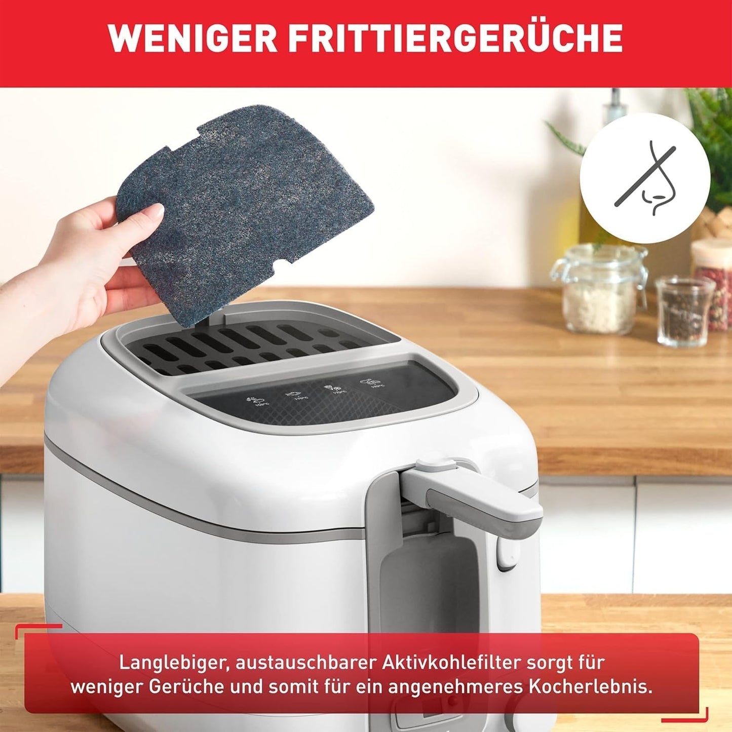 Friggitrice Tefal Super Uno Access, capacità 2,2 L, parti lavabili in lavastoviglie, filtro antiodore Elettrodomestici Naty Shop