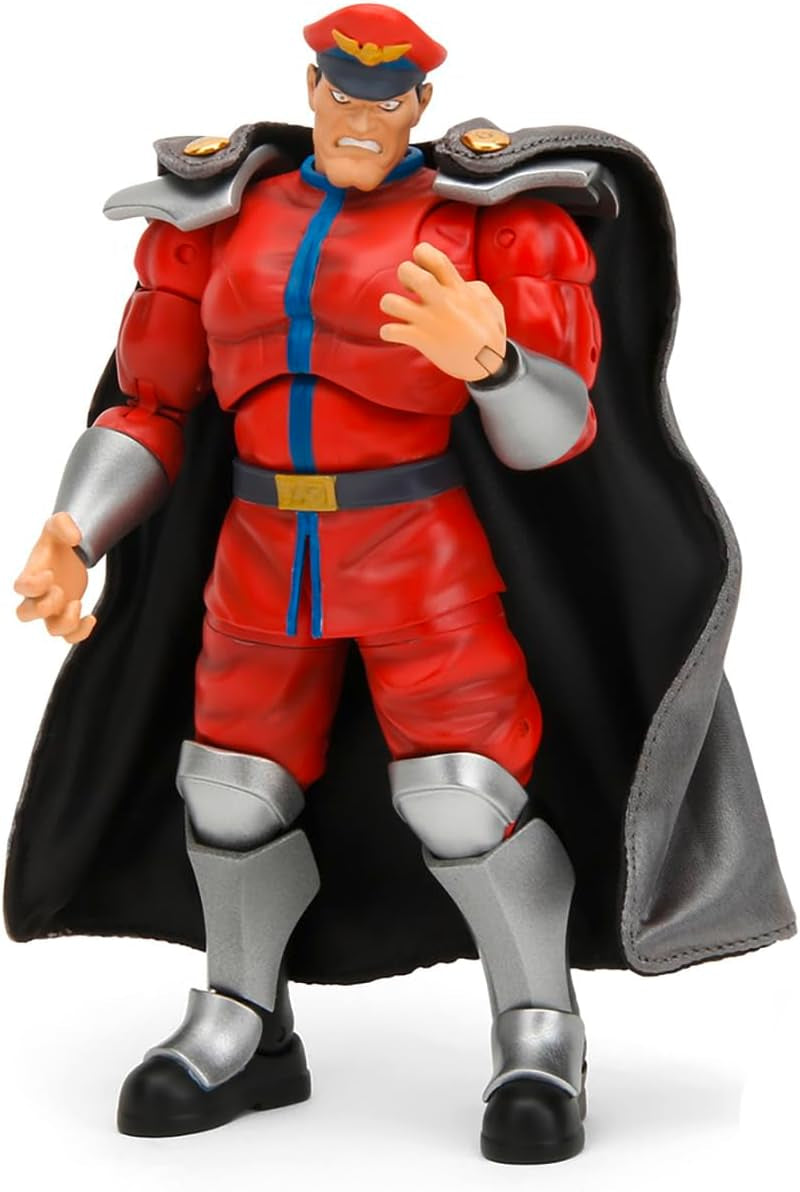 Jada Toys Street Fighter Figure Guile (15 cm) - Street Fighter 2: The Final Challengers Action Figure Mobili da Collezione con Testa Alternata, Mani e Accessori, Action Figures da 13 Anni in su Naty Shop M. Bison