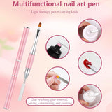Set di 288 forme per unghie doppie, set per nail art a doppia forma, 12 forme per estensione unghie, forme per unghie in gel, adatte per principianti e manicure