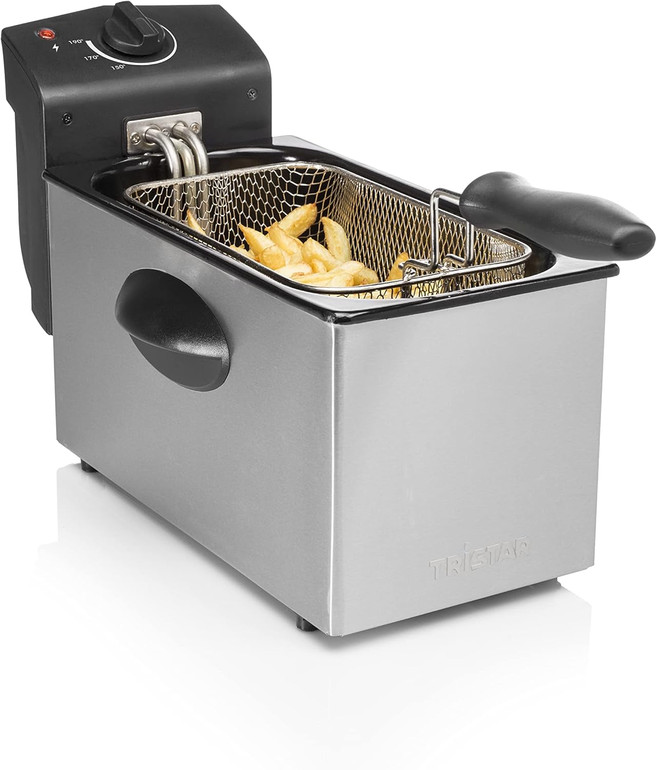 Friggitrice ad olio Tristar FR-6935, 2000 watt, 3 litri, termostato, zona fredda, 3-4 persone, metallo Elettrodomestici Naty Shop Default Title