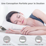 Cuscino Bedstory, 50 X 70 Cm, 2 Pezzi, Anti-morso, Traspirante, Ipoallergenico, Imbottitura: 100% Fibra di Poliestere, Ultra-Comfort, Morbido Comfort e Supporto Eccellente Cuscini Standard Naty Shop