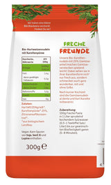 Freche Freunde Spaghetti Vegetali Biologici 'Carota' 25% Contenuto Vegetale Confezione Da 6 Vegani (6 X 300g)