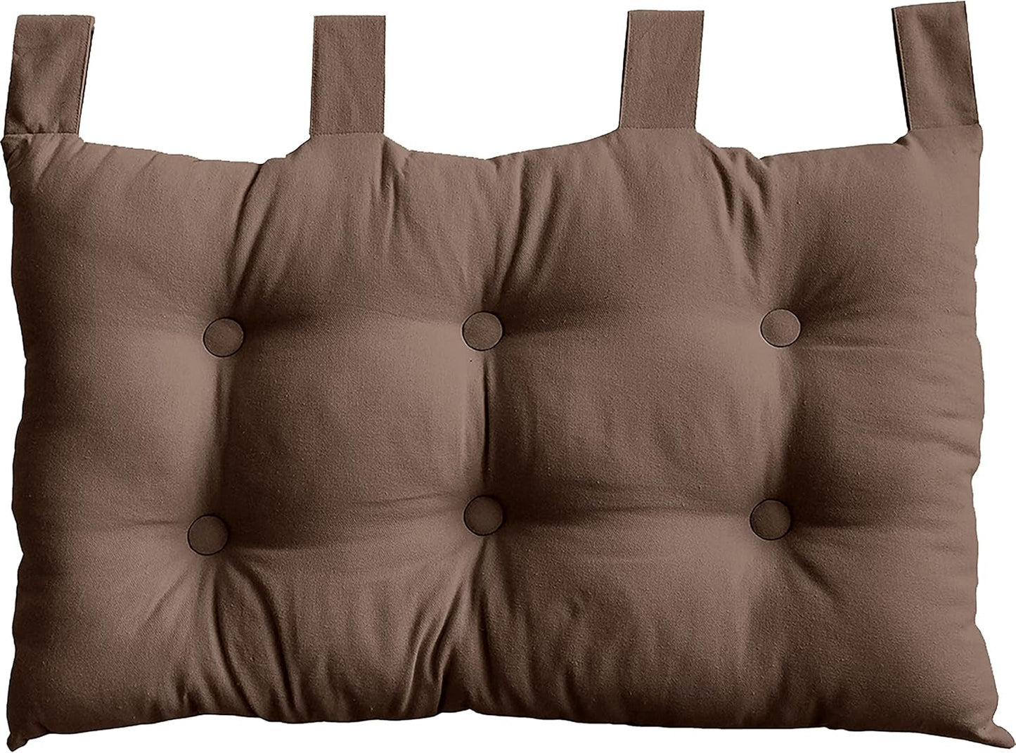 Trapunta con 4 pompon, juta, 90 X 190 Cm, argilla, 2007AGCHLJT090190, 90 X 190 Cm Trapunte e trapunte Naty Shop Visone