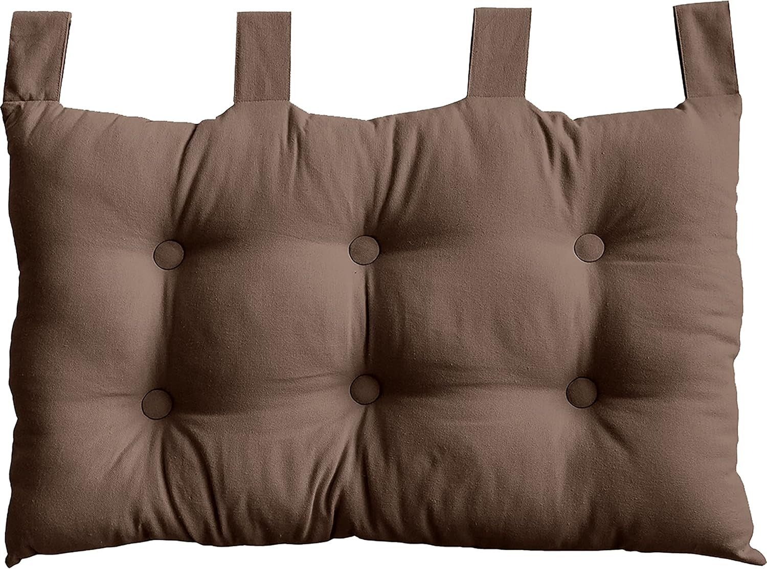 Trapunta con 4 pompon, juta, 90 X 190 Cm, argilla, 2007AGCHLJT090190, 90 X 190 Cm Trapunte e trapunte Naty Shop Visone