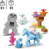 LEGO DUPLO | Disney ELSA e Bruni nella foresta incantata, Ice Queen 4 personaggi giocattolo per bambini di 2 anni, regalo prescolare per ragazze e ragazzi 2+ anni, basato su Frozen 2 10418 Set da costruzione Beuche den LEGO-Store
