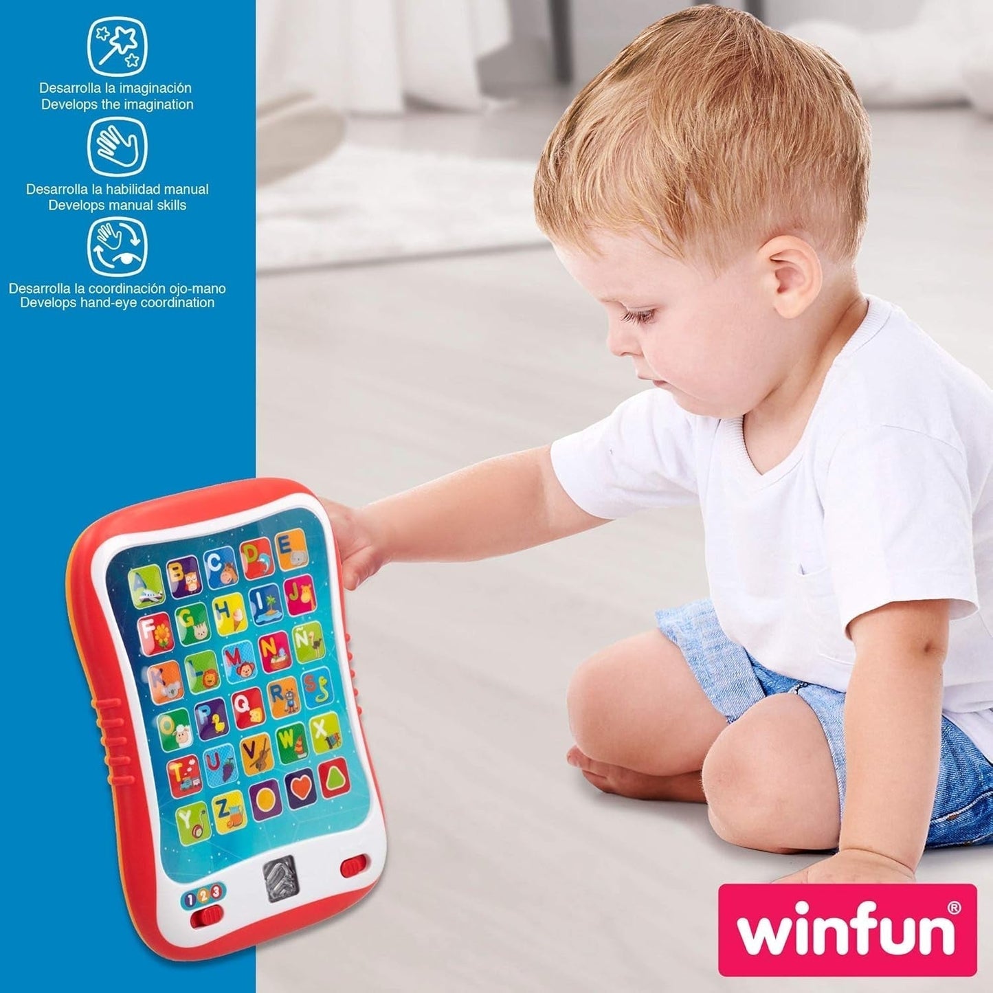 winfun ColorBaby 44256 Vassoio didattico con luci e suoni Giocattoli per bambini Naty Shop
