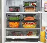 Set sottovuoto Küchenprofi EASYFRESH | Set di 7 pezzi | 1x pompa per vuoto elettrica, 1x vaso per sottovuoto S, M e L, 3x sacchetti per sottovuoto 22x21 cm | vetro borosilicato, plastica di alta qualità | preparazione e conservazione Scatole per la conservazione degli alimenti Naty Shop