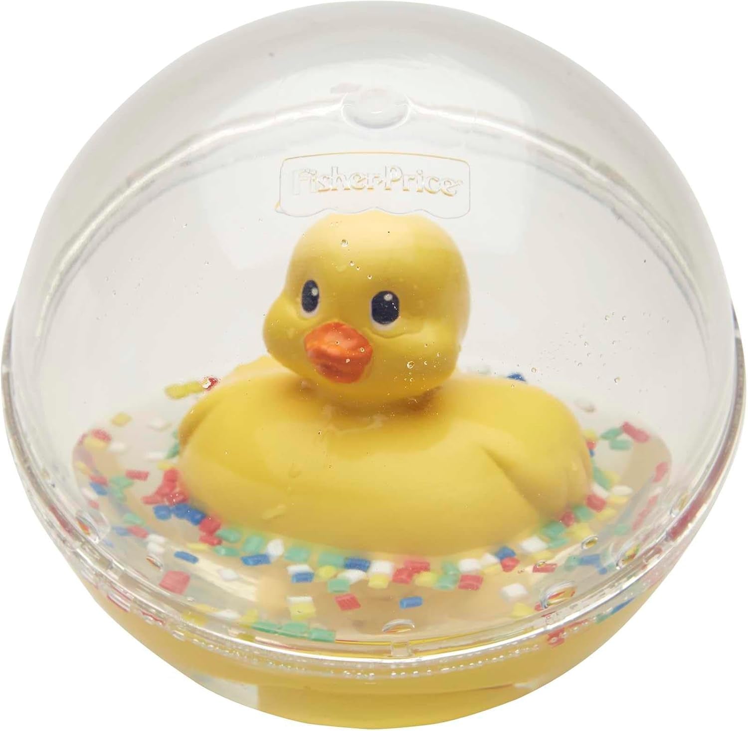 Fisher-Price WaterMates Ducky Ball, Divertente Anatra in Palla di Coriandoli, Giocattolo per Bambini, Palla da Gioco, Giocattolo da Bagno, da 3 Mesi, 75676 Baby Toys Naty Shop