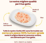 almo nature HFC Natural - Cibo umido per gatti - con pollo - Qualità umana, Senza glutine, Monoproteico - 55g, conf. da 6