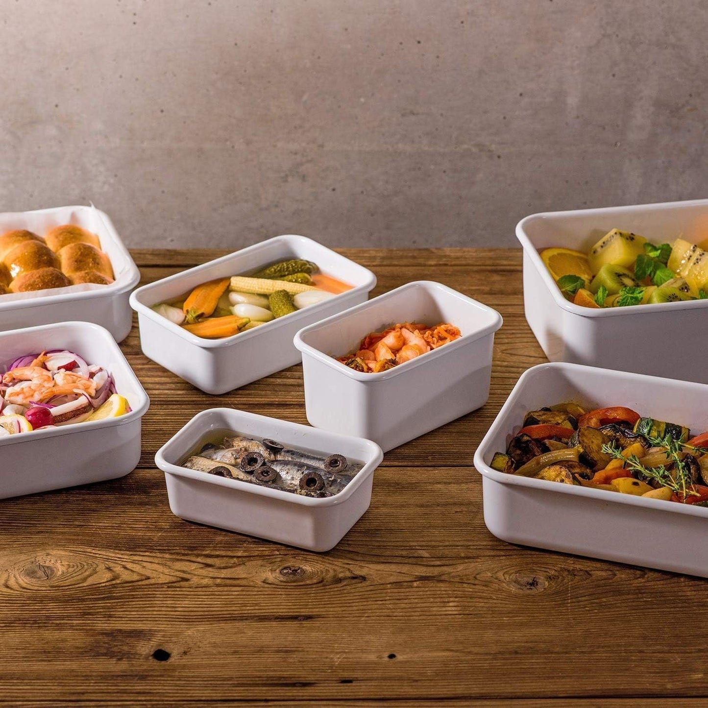 Latta smaltata per la conservazione degli alimenti sottovuoto | XL| 1,85 l | 23,5 x 17,5 x 7 cm | mantiene il cibo fresco più a lungo | protegge il cibo da batteri e infestazioni fungine | senza pompa a vuoto Contenitori per alimenti Naty Shop
