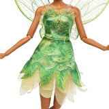 Disney Peter Pan e Wendy Trilli bambola con ali mobili e vestito verde, regalo ispirato al film per i bambini per ricostruire scene o avventure HNY37