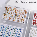 144 slot per adesivi per nail art, libro per riporre adesivi per nail art, decalcomanie per nail art, album per unghie, raccoglitore per display, raccoglitore, materiale artistico, strumenti di design per nail art fai da te per adesivi per nail art