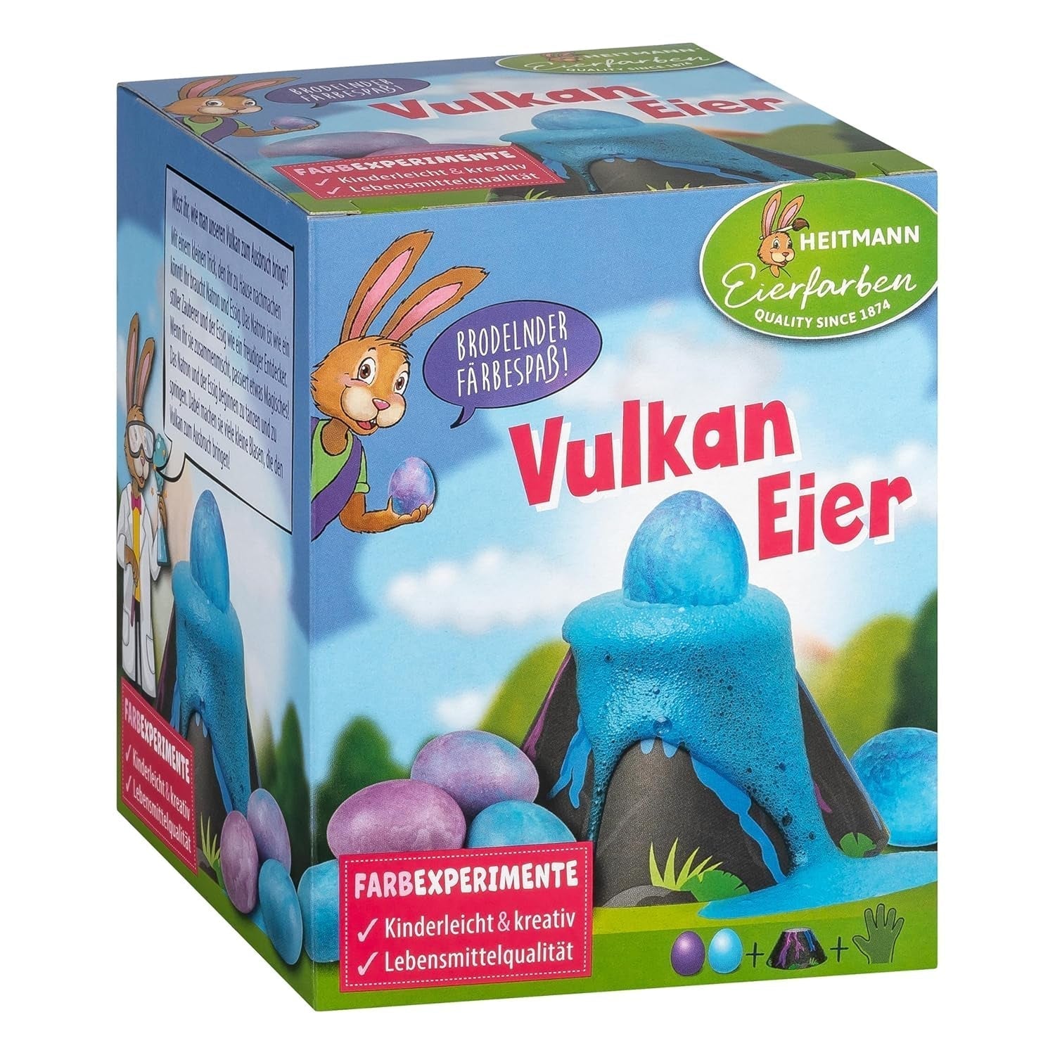 Heitmann Egg Colors - Esperimenti sulle uova - Schiuma colorante magica