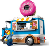 LEGO City Camion delle Ciambelle - Camion giocattolo del cibo con 2 minifigure della polizia - Giocattolo da costruzione per ragazzi e ragazze dai 5 anni in su - Idea regalo per compleanno e vacanze 60452 Set da costruzione Besuche den LEGO-Store