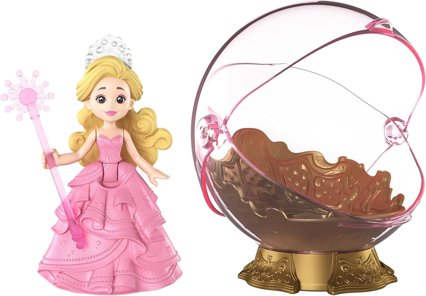 Mattel Universal Pictures Evil Glinda Bolla Galleggiante, Mini-Bambola e Veicolo Glinda Ispirata al Film Familiare, JFM25, [Multicolore]
