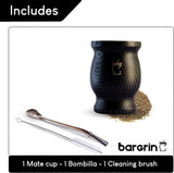 Set da tè Mate - Tazza Mate - Set Mate e Bombilla - Tazze da tè - Tazza Mate dal design a doppia parete - Set tazza Yerba Mate