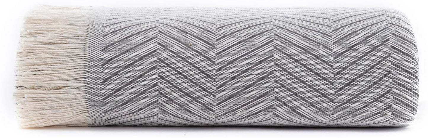 Copriletto multifunzionale Todocama, copriletto, copriletto, copridivano, jarapas, motivo a spina di pesce (230 X 260 Cm, beige sabbia). Letti e coperte Besuche den Todocama-Store Grigio scuro 230 X 260 Cm
